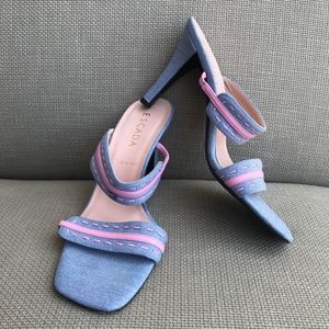 Vintage Escada Denim Mules